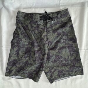 Rip Curl Camo Board Shorts Boys Size 25